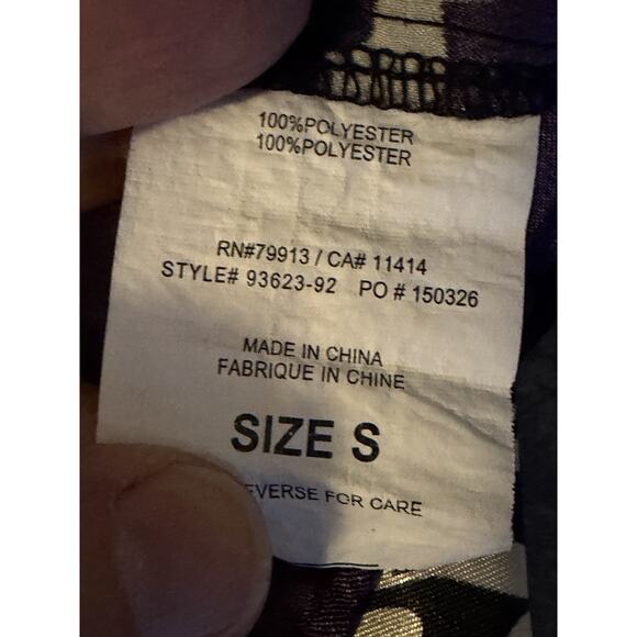 Y2K Motherhood Maternity Babydoll Top Small Black Purple Whimsigoth Romance - Picture 5 of 9